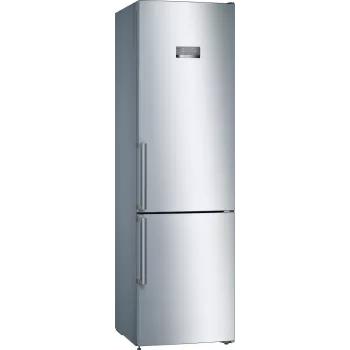 Bosch KGN397LEQ Brīvi stāvošs ledusskapis ar saldētavu ar NoFrost, VitaFresh, 363L, Inox-look, Energoefektivitātes klase E