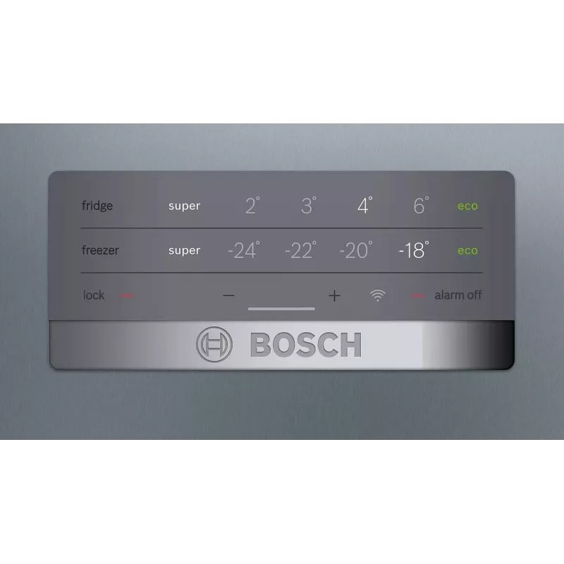 Bosch KGN397LEQ Brīvi stāvošs ledusskapis ar saldētavu ar NoFrost, VitaFresh, 363L, Inox-look, Energoefektivitātes klase E