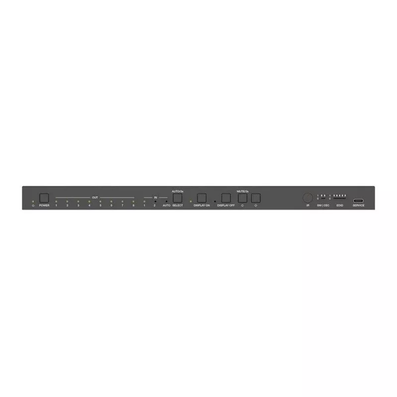 PureLink 2x8 HDMI 2.1 Sadalītājs - 48Gbps ar Skaleri un Audio Atdalīšanu