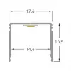 Brumberg 53381262 AB-Profil QUALITYFLEX Aluminium LED Profils 2000mm