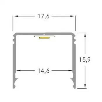 Brumberg 53381262 AB-Profil QUALITYFLEX Aluminium LED Profils 2000mm
