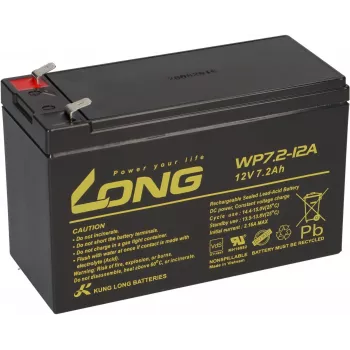 LONG WP7.2-12A AGM akumulators 12V 7.2Ah VdS