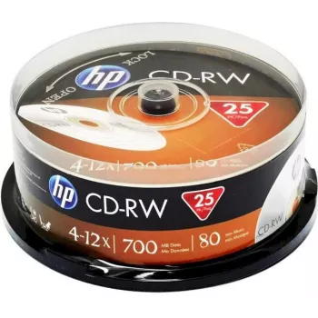 Verbatim DVHP69312PLG CD-RW diski 25 gab. vārpstā (kūkas kastīte) 700 MB 80 min 12x pārrakstāmi