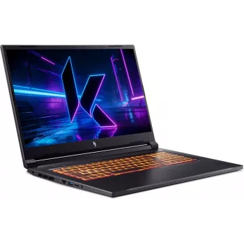 Acer Nitro V 17 AI spēļu klēpjdators 17,3 collu FHD 144Hz Ryzen AI 5 240 16GB 512GB SSD RTX 5060 bez OS Obsidian Black