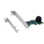 Exsys EX-3519 SATA kontrolleris PCIe x1 2 HDD un SSD diskdziņiem - SATA III 6 Gbps