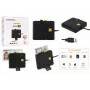 iLike 4-in-1 USB Smart Card Reader ar SIM, SD un Micro SD atbalstu, CAC lasītājs ID kartēm, bankas kartēm, eID un atmiņas kartēm Melns