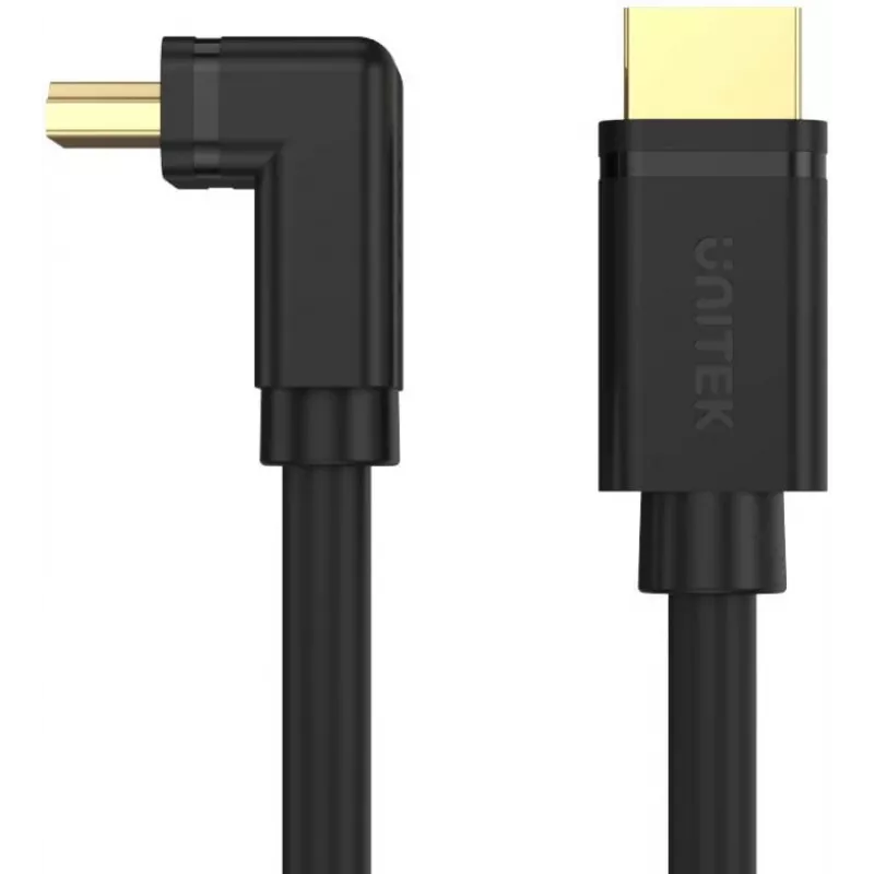 UNITEK Y-C1009 HDMI 2.0 kabelis ar 270 grādu leņķi 4K 3m Melns