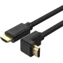 UNITEK Y-C1009 HDMI 2.0 kabelis ar 270 grādu leņķi 4K 3m Melns