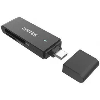 UNITEK USB-C SD & MicroSD karšu lasītājs (Y-9328) - Space Grey