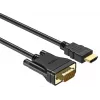 UNITEK HDMI uz VGA kabelis, Full HD 1080p, 60Hz, 2m, Melns