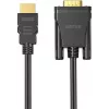 UNITEK HDMI uz VGA kabelis, Full HD 1080p, 60Hz, 2m, Melns