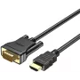 UNITEK HDMI uz VGA kabelis, Full HD 1080p, 60Hz, 2m, Melns