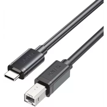 UNITEK USB-C to USB-B 2.0 Printer Cable 2m Black