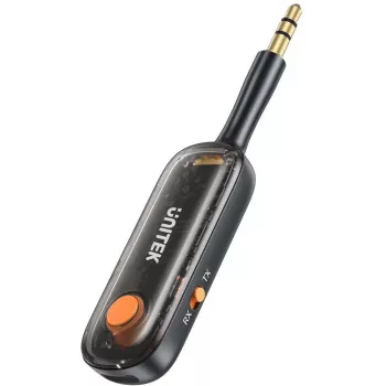 UNITEK 2-in-1 Bluetooth 5.3 Adapter Transmitter/Receiver Audio 10m Range Black
