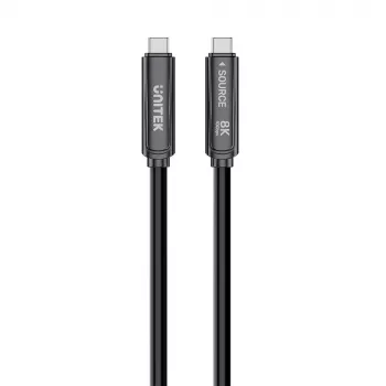 UNITEK USB-C Active Optical Cable 15m - 10Gbps, PD60W, 8K@30Hz, Black