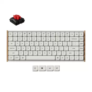 Keychron K3U-Q1Z 75% Milk POM Red Switch 8K Wireless Mechanical Keyboard