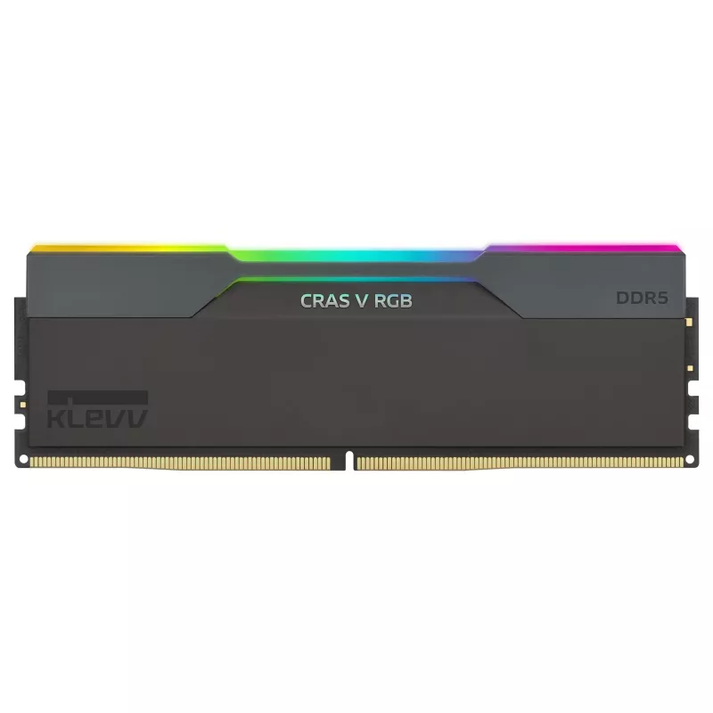 32GB KLEVV CRAS V RGB DDR5 6400MHz CL32 Dual Channel Kit (2x16GB) Black AMD EXPO