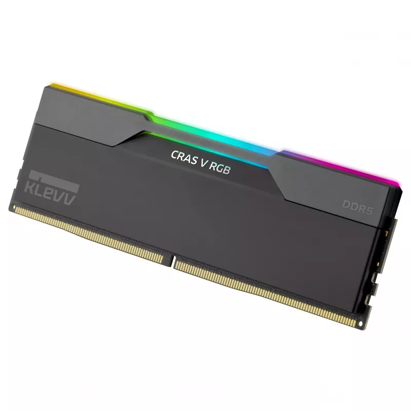 32GB KLEVV CRAS V RGB DDR5 6400MHz CL32 Dual Channel Kit (2x16GB) Black AMD EXPO