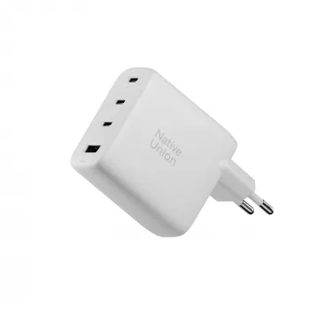 Native Union Fast GaN Charger 100W PD, 3x USB-C, 1x USB-A (Balts)