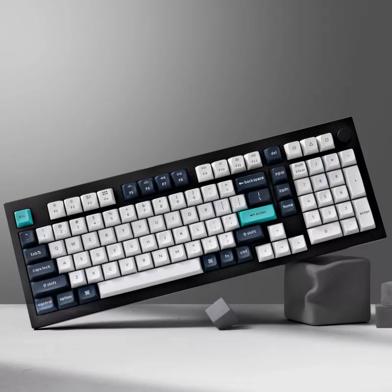 Keychron Q5M-M1 96% mehāniskā tastatūra, Gateron G Pro Red slēdži, RGB Hot-Swap, Bluetooth 5.1 un USB-C, alumīnija korpuss