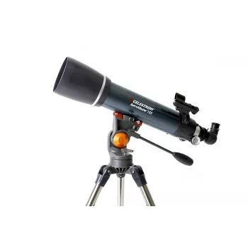 Celestron AstroMaster 102AZ Refraktora teleskops 102mm apertūra 660mm fokusa attālums Melns