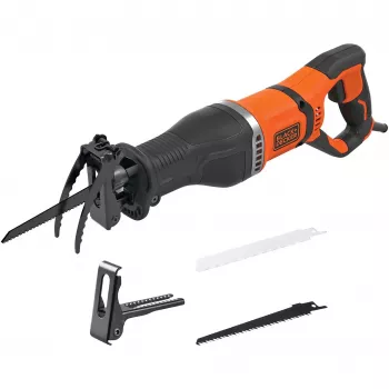 Black & Decker BES301-QS zāģis ar atpakaļgaitas kustību 2800 spm 750 W Melns, Oranžs
