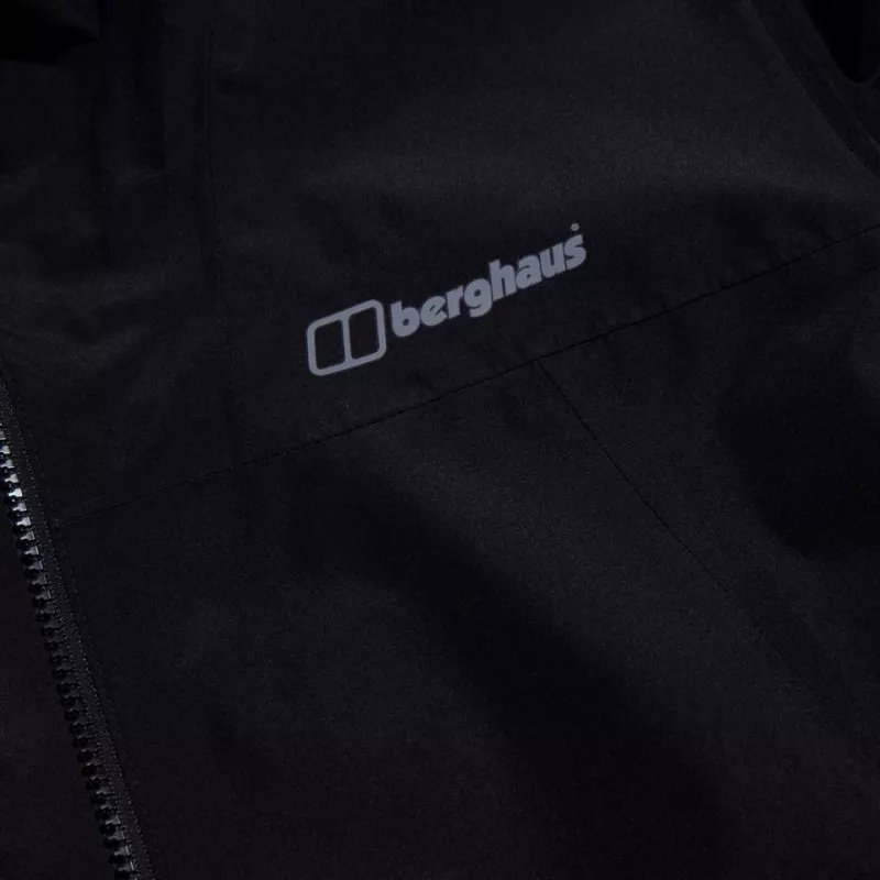 BERGHAUS Deluge Pro 3.0 Vīriešu lietus jaka, izmērs M, melna