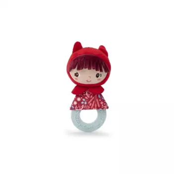 LILLIPUTIENS Rattle with Silicone Teether Little Red Riding Hood 0m+