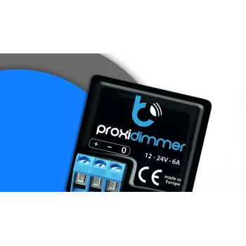 BLEBOX Proxidimmer Kapacitatīvais tuvuma sensors Wi-Fi Bezkontakta Dimmeris 12-24V DC LED lentēm, 5A, 120W, PWM, IP20