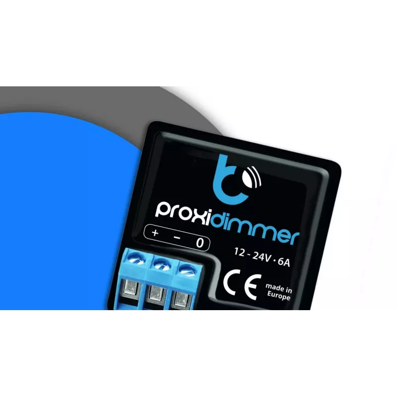 BLEBOX Proxidimmer Kapacitatīvais tuvuma sensors Wi-Fi Bezkontakta Dimmeris 12-24V DC LED lentēm, 5A, 120W, PWM, IP20