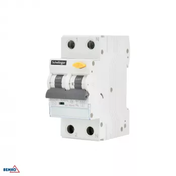 SCHELINGER RCBO 2P B 16A 30mA Type AC kombinētais noplūdes un pārslodzes aizsardzības slēdzis