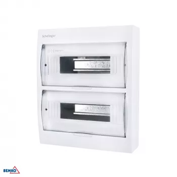 SCHELINGER A80-RDN-IP40-NPE-24P Virsmas montāžas sadales skapis IP40 24N+24PE 2x12P