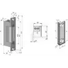 SCOT ES-S12DCN PROFI Simetrisks zemas strāvas elektriskais durvju atvērējs 12V DC Fail-Secure