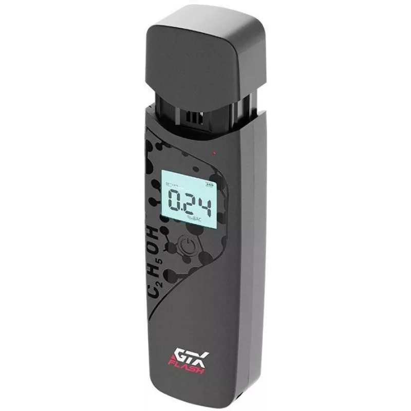 GTX Flash alkohola tests ar elektroķīmisko sensoru