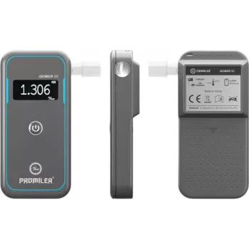 Promiler iSober 50 alkohola tests ar elektroķīmisko sensoru
