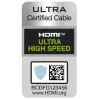 CONOTECH NS-015 2.1 8K HDMI kabelis 1,5m Ultra High Speed 48Gbps Melns