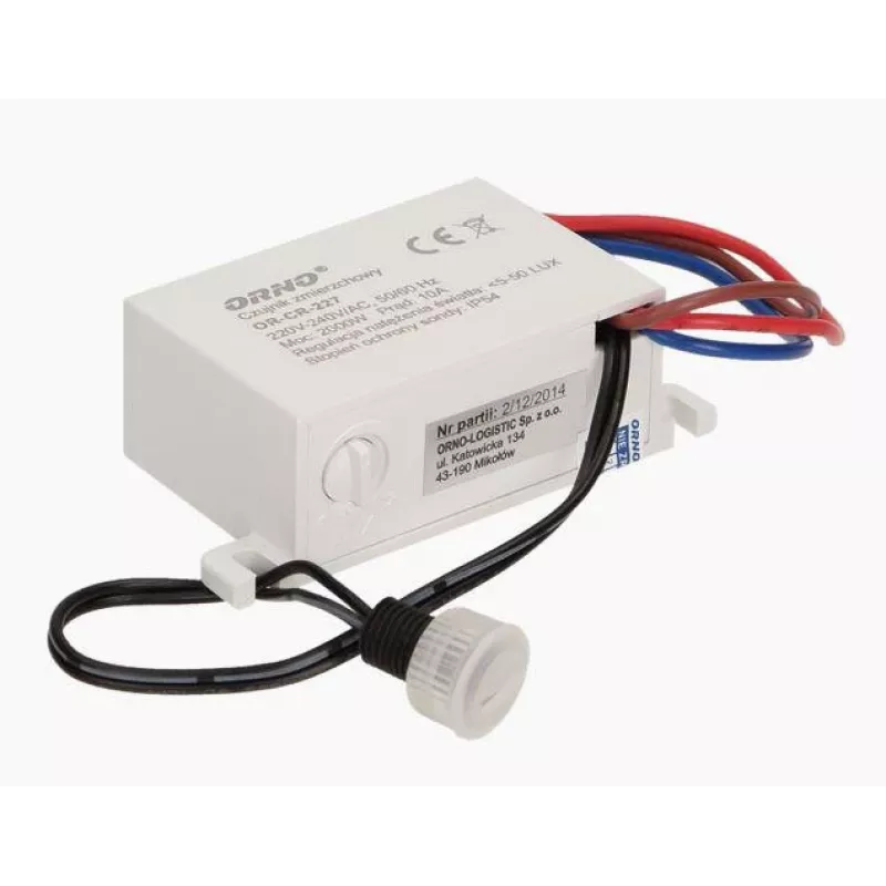 ORNO OR-CR-227 Krēslas sensors MINI ar ārējo zondi, IP54