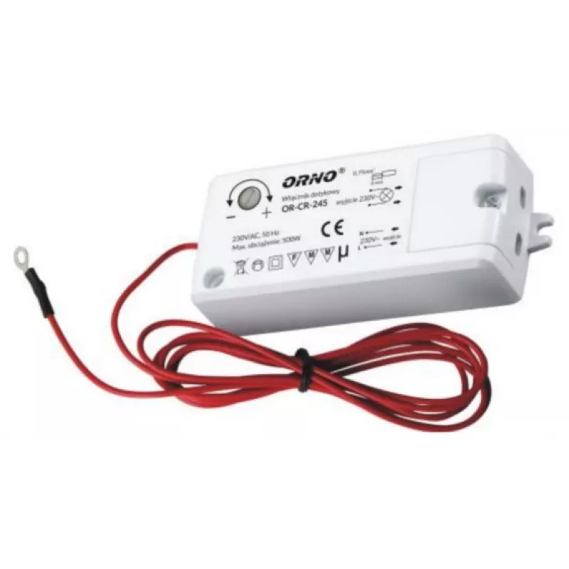 ORNO OR-CR-245 Bezkontakta induktīvais tuvuma slēdzis LED apgaismojumam, melns