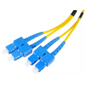 OPTIX Single-Mode Duplex SC/UPC to SC/UPC Fiber Patch Cable 2m