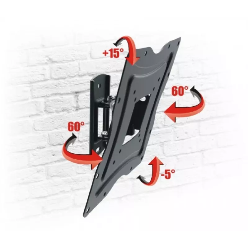 OPTICUM TV Mount AX FLEXI 13-42 inch Full-Motion Wall Bracket Black