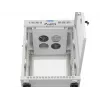 Lanberg FF01-6615-23SL Brīvi stāvošs 19 collu skapis 15U 600x600 Pelēks ar perforētām durvīm un LCD plakanā iepakojumā
