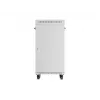 LANBERG 19 inch 22U grīdas skapis 600x600 mm pelēks ar rūdīta stikla durvīm un LCD displeju (plakanā iepakojumā)