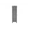 LANBERG 19 inch 42U grīdas statīva skapis 600x1000 mm pelēks, rūdīta stikla durvis, LCD displejs, plakanā iepakojumā