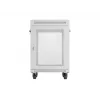 Lanberg 19 collu 15U 600x800 pelēks grīdas skapis ar perforētām durvīm un LCD (plakanā iepakojumā)