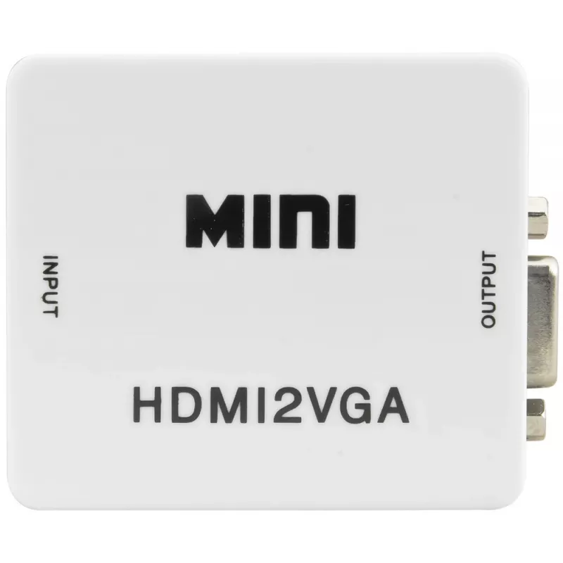 PULSAR HDMI uz VGA pārveidotājs ar audio - Melns