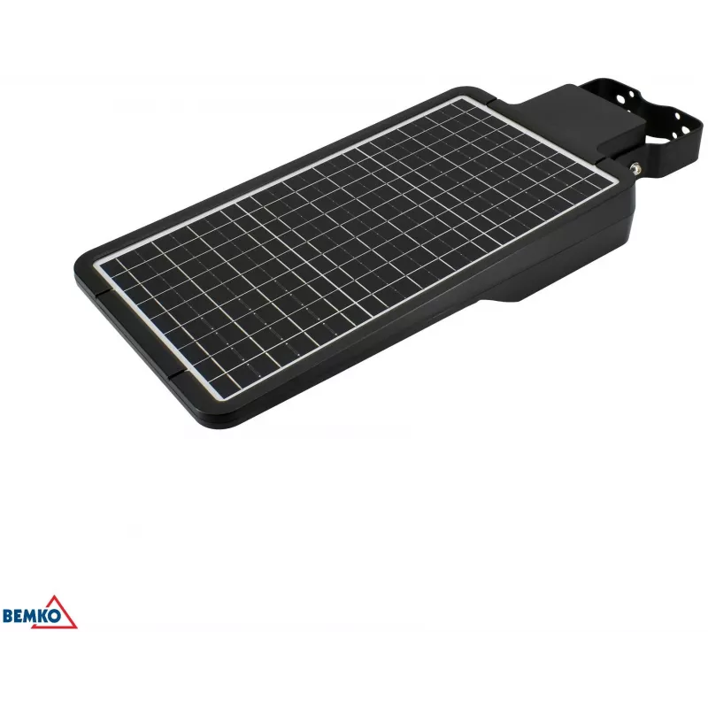 BEMKO SOLGER LED Solar Street Light 40W 6000LM 3000/4000/6000K IP65 Black with PIR Sensor