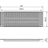 ATTE ADD-RACK10-2U1 10-Inch 2U Rack Mounting Adapter with Straight Holes, Black