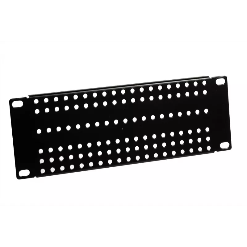 ATTE ADD-RACK10-2U1 10-Inch 2U Rack Mounting Adapter with Straight Holes, Black