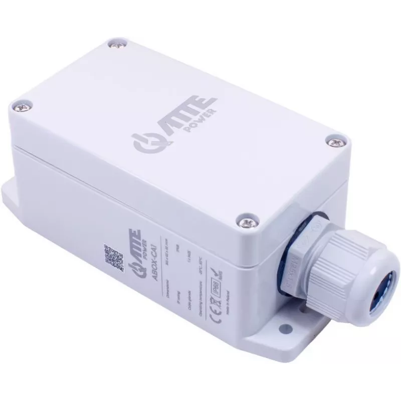 ATTE ABOX-CA1 Āra sadales kārba IP68 IK08 ABS gaiši pelēka 120x120x58mm