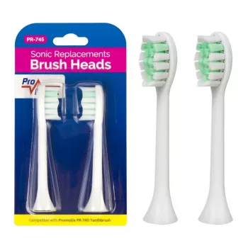 Replacement Brush Set Promedix PR-745 W White (4-Pack)